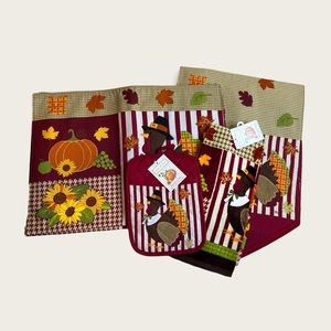 Thanksgiving gobble gobble kitchen linen bundle